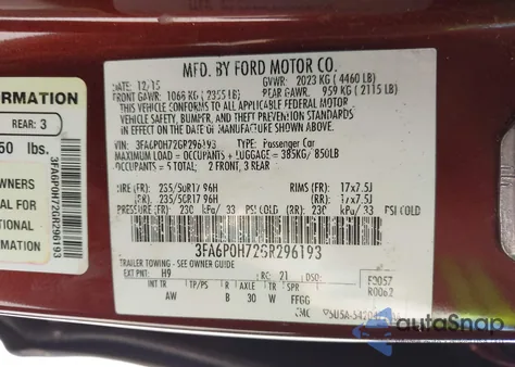 2016 Ford Fusion Se from USA, damaged, VIN 3FA6P0H72GR296193